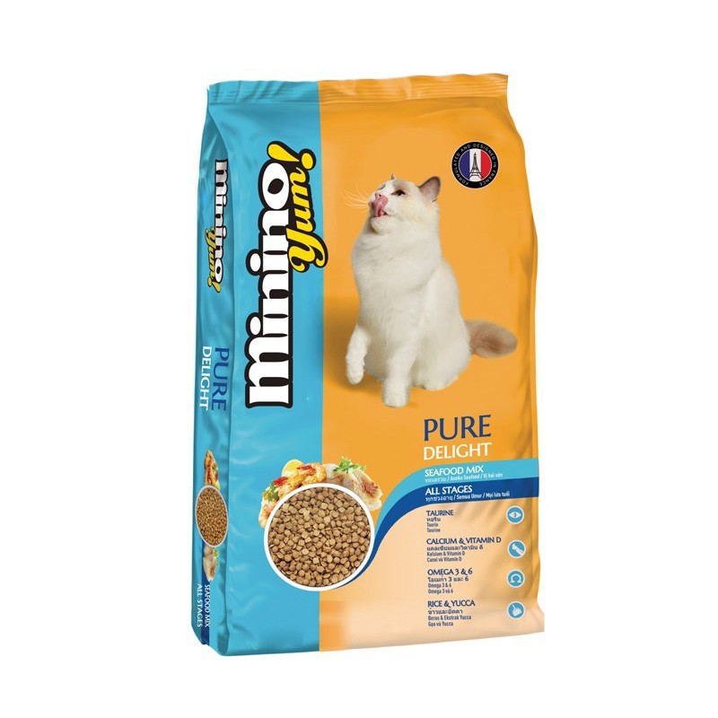 Hạt Minino Yum Cho Mèo Mọi Lứa Tuổi Vị Hải Sản (1.5kg)