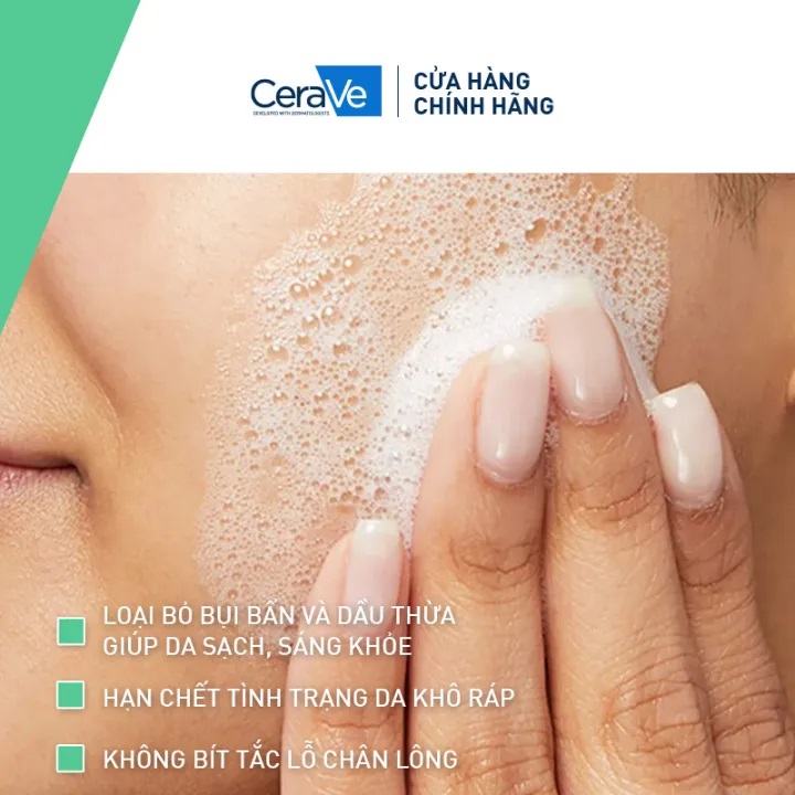 Sữa rửa mặt CeraVe Foaming Facial Cleans 236ML