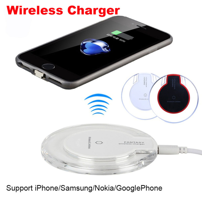 UBEWLB Universal Crystal Fast Smartphone QI Standard Ultra Slim Wireless Charger Charging Pad