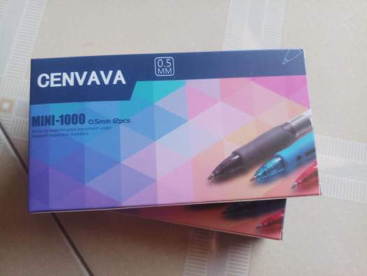 Bút Gel Bấm Mini-1000 Cenvava Siêu êm (12 cây/ hộp)