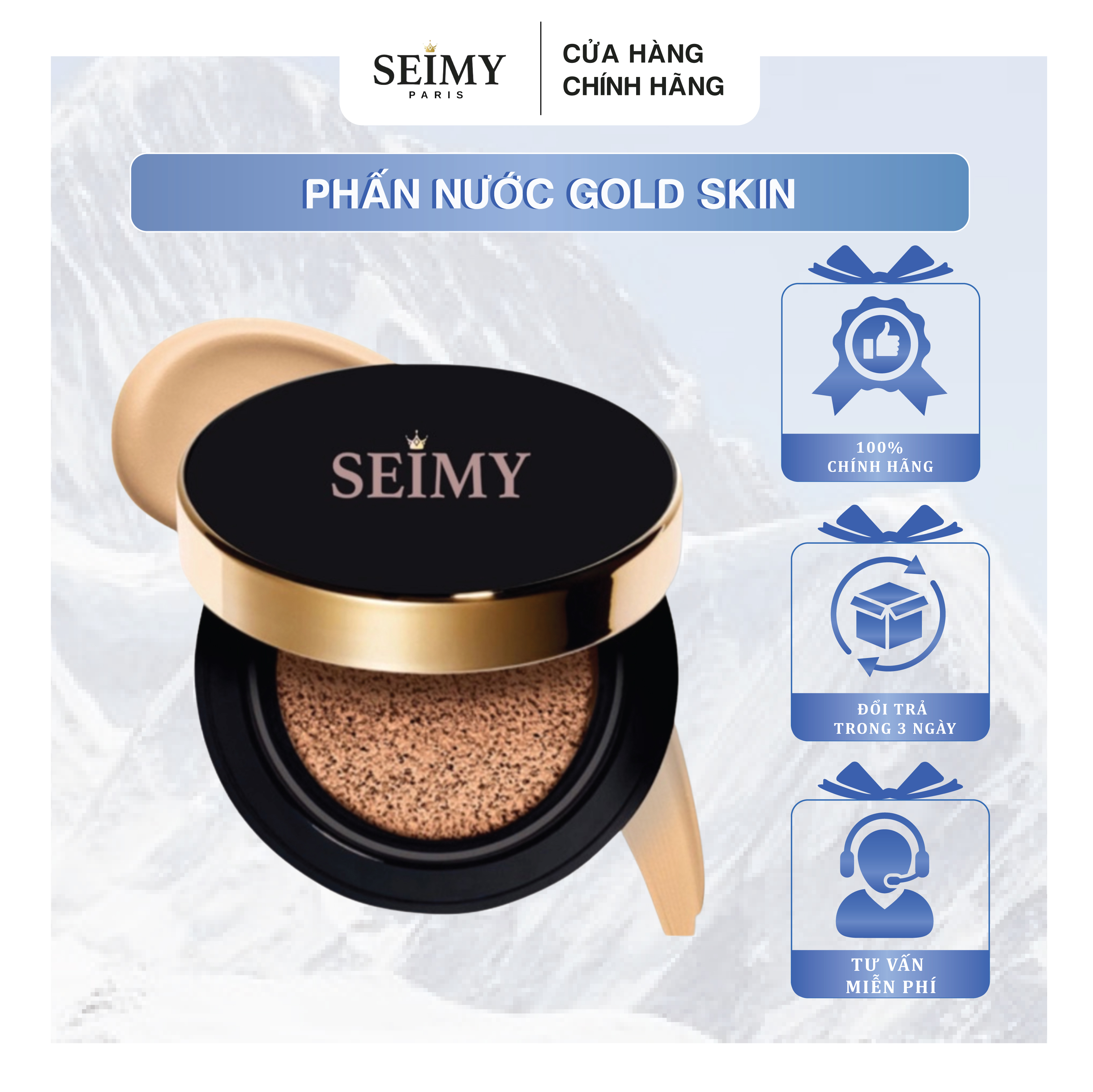 Phấn nước SEIMY - Gold Skin Cushion 15g