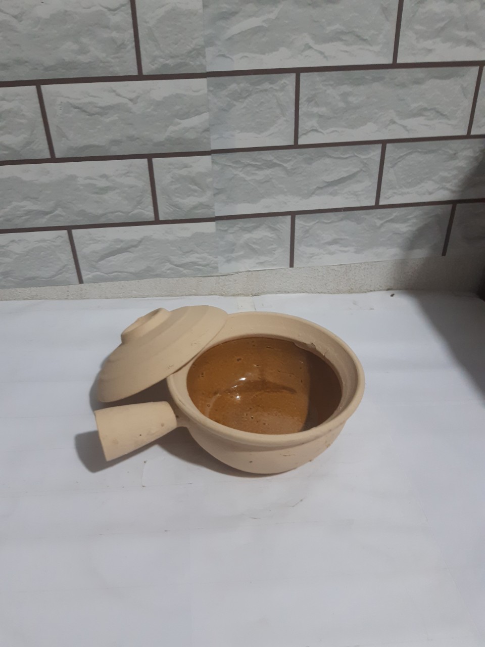 [HCM]Nồi đất trán men tay cầm trung ( không nấu )