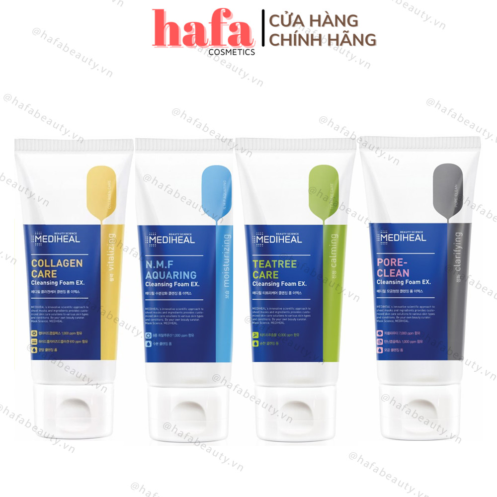 Sữa rửa mặt dịu nhẹ, có ph thấp mediheal cleansing foam 170ml _ mediheal chính hãng