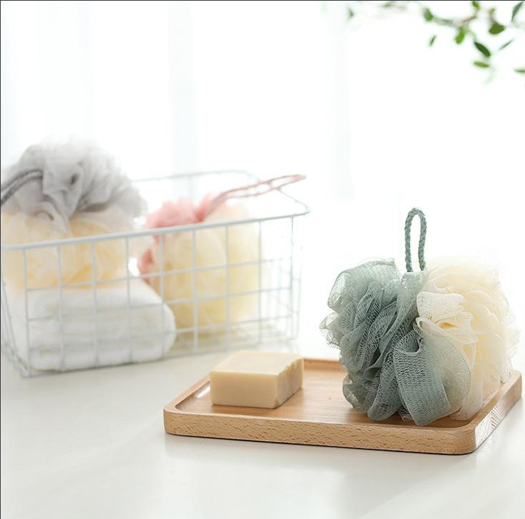 [Ảnh thật] Bông tắm tròn cao cấp 2 màu-vuthithoa mart