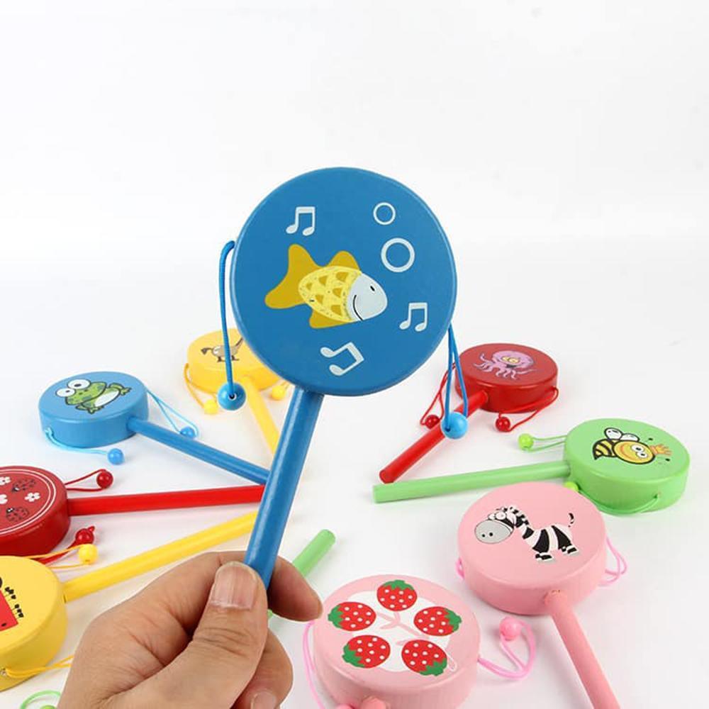 Lục lạc trống gỗ cho bé