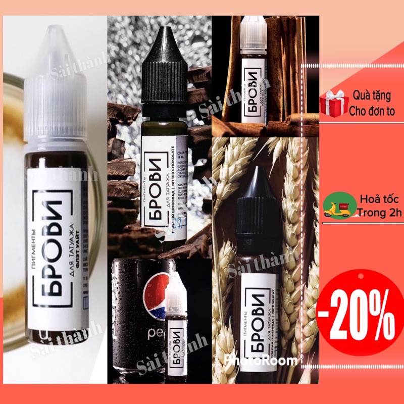 [Chính hãng] Mực Brovi Nga - Mực Xăm Cao Cấp