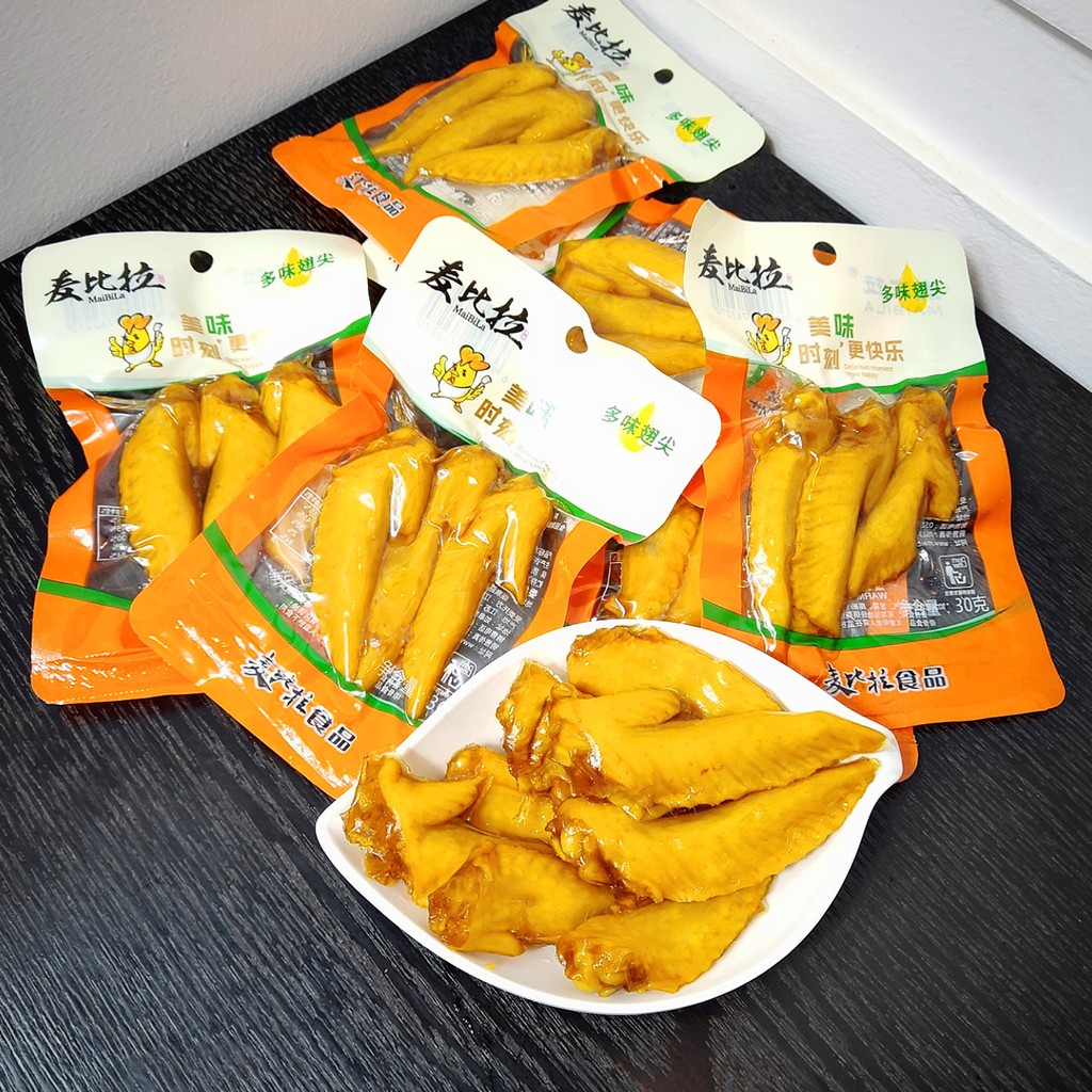 Cánh Gà Nhọn Nướng Cay - Đầu Cánh Gà Cay Trung Quốc - Bịch 2 Cái - Foody.Taiwan