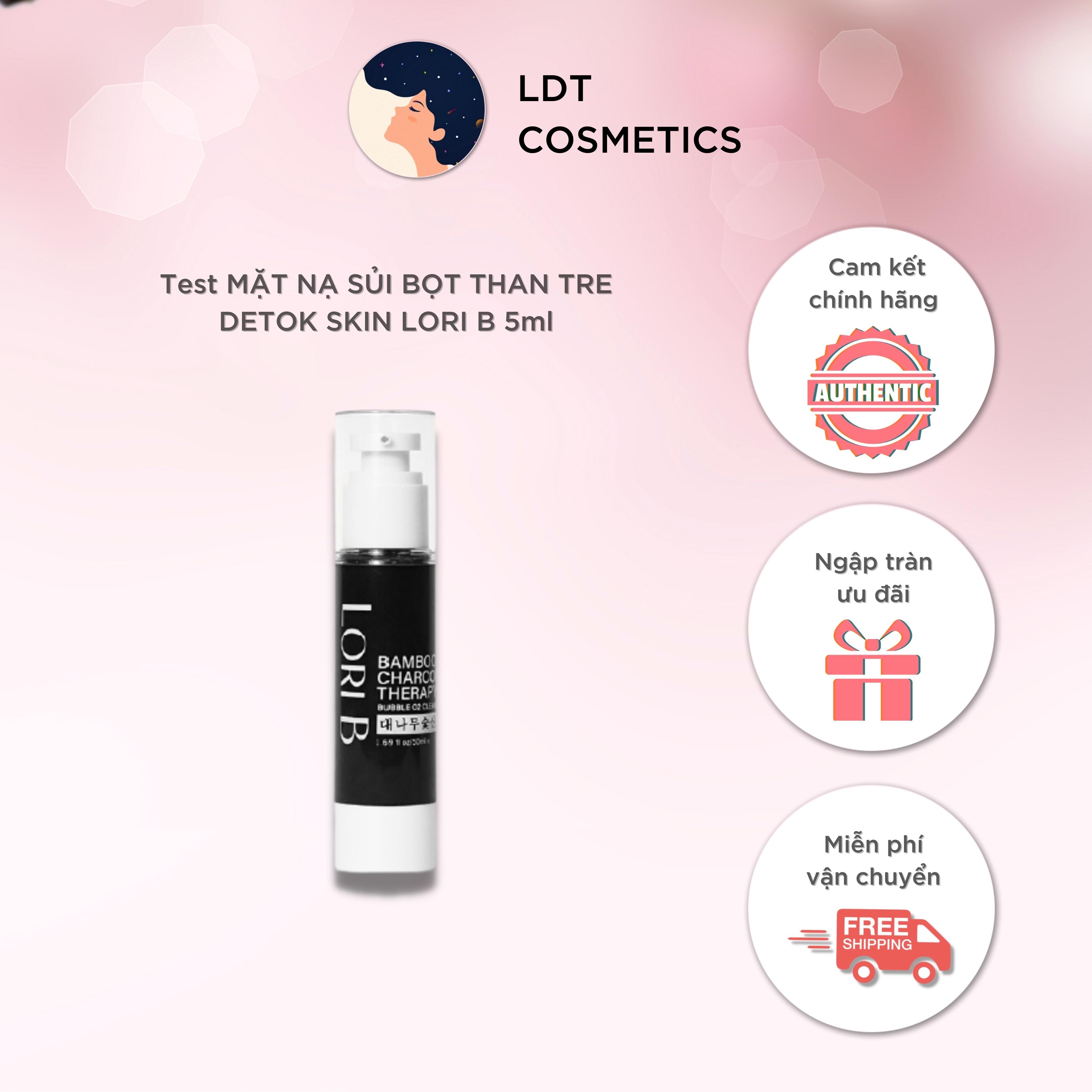 [HCM]Mặt Nạ Than Tre Sủi Bọt Thải Độc Lori B 5ml