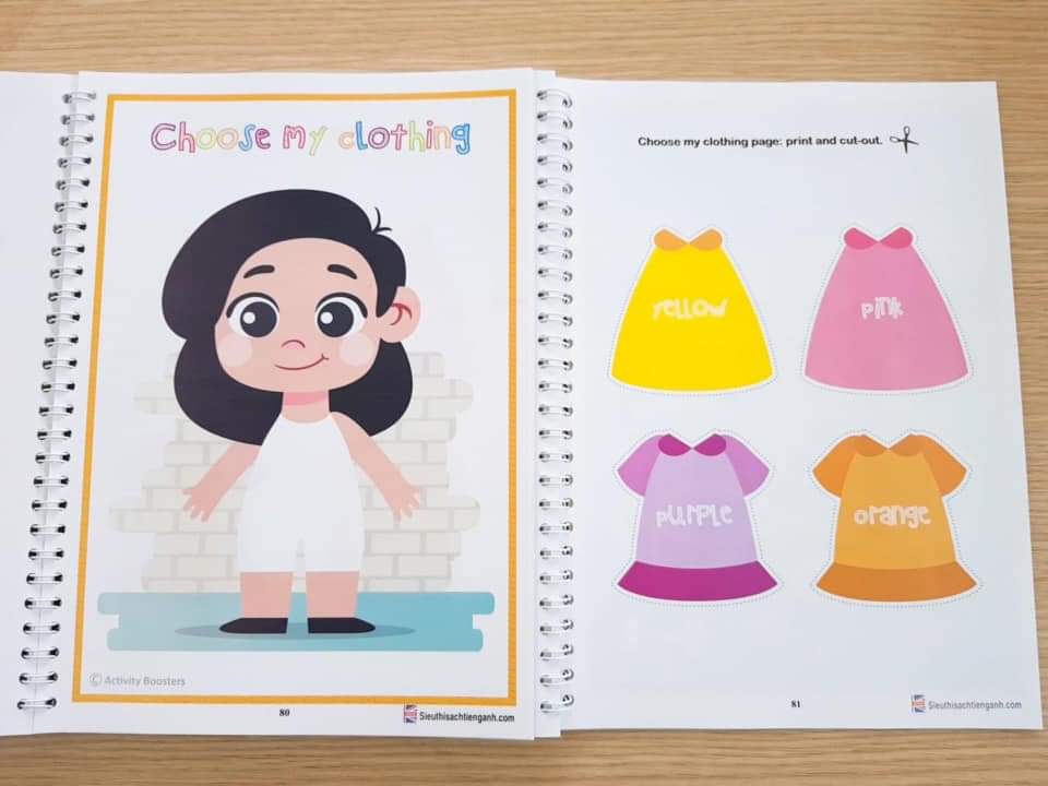 Đồ chơi cho bé học tiếng anh (Tặng kèm file nghe) Busy Book 1c