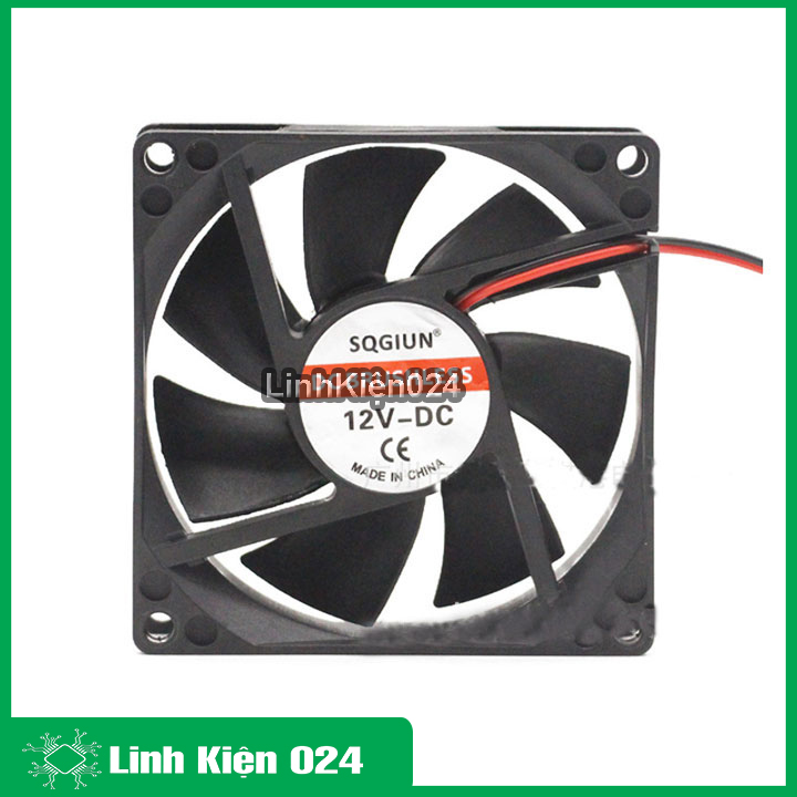 Quạt tản nhiệt 8025 BRUSHLESS 5V / 12V / 24V 3W kích thước 8x8x2.5cm