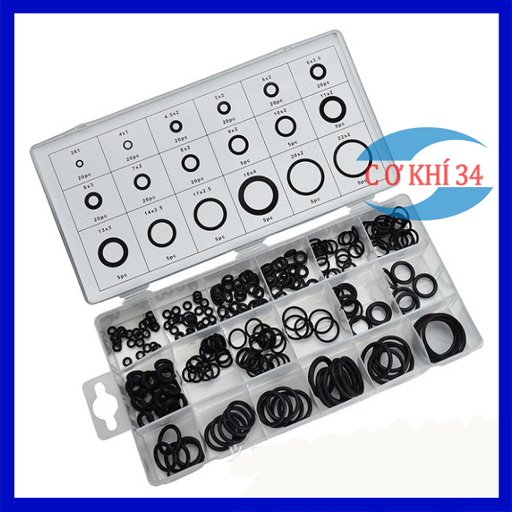 Hộp gioăng sim cao su thay thế 225 vòng 18 cỡ chống dầu chịu nhiệt Chất liệu cao su tổng hợp Chịu dầu