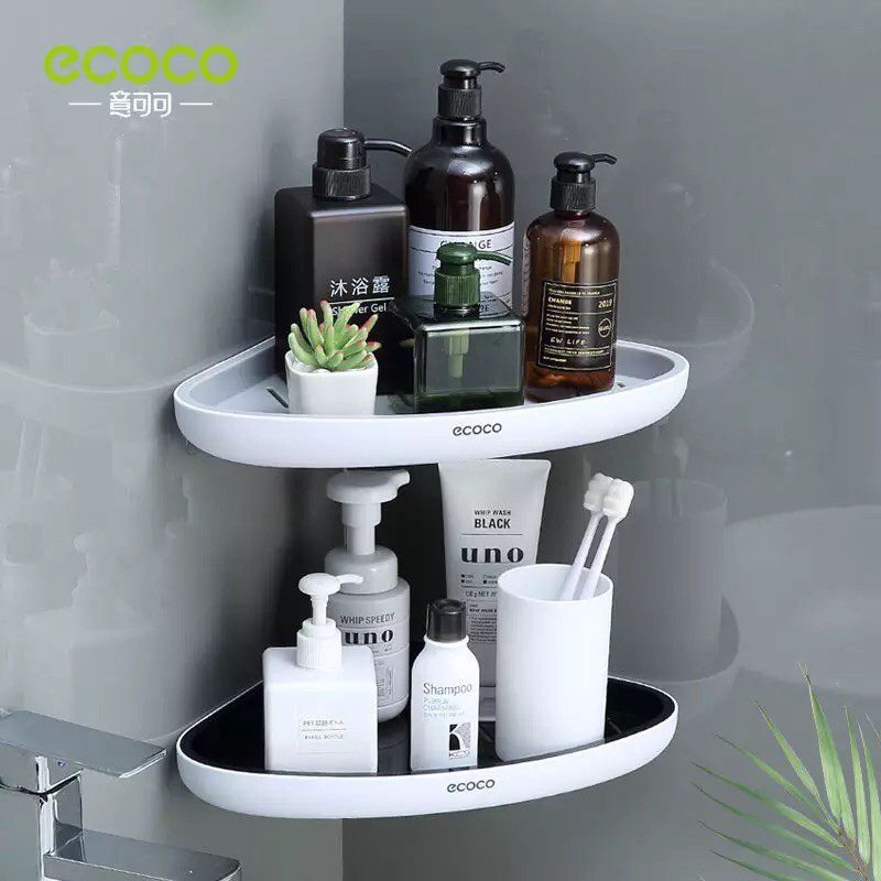 Kệ góc tam giác nhà tắm ecoco , kệ để đồ nhà tắm đa năng cao cấp