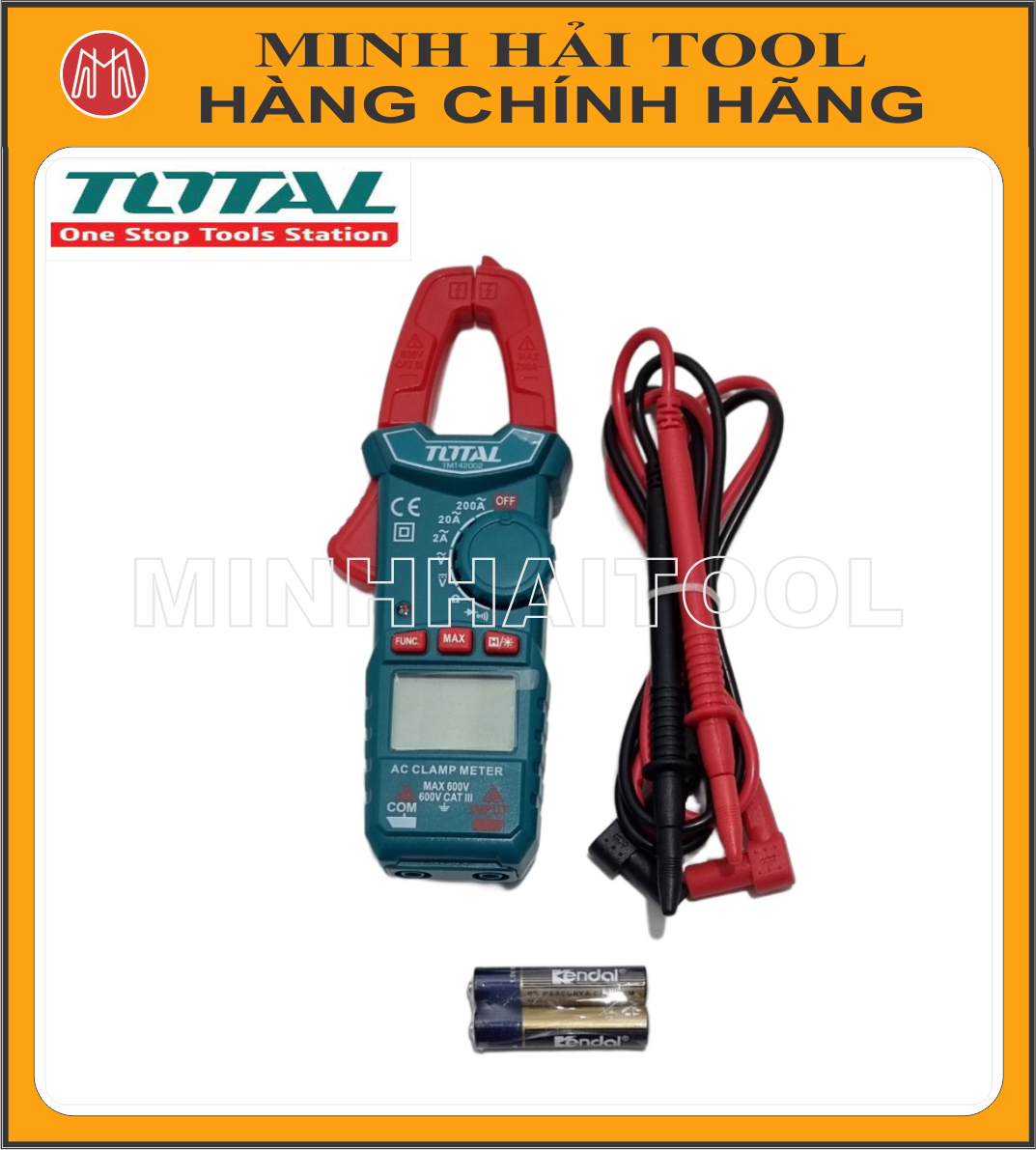 Ampe kìm đo AC kỹ thuật số TOTAL TMT42002