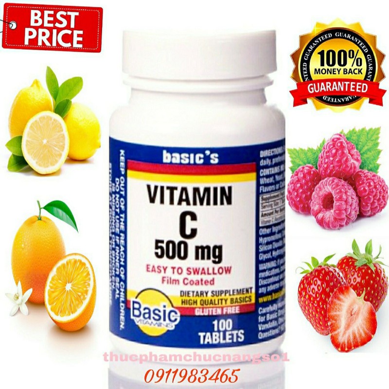 Vitamin C 500mg nhập khẩu