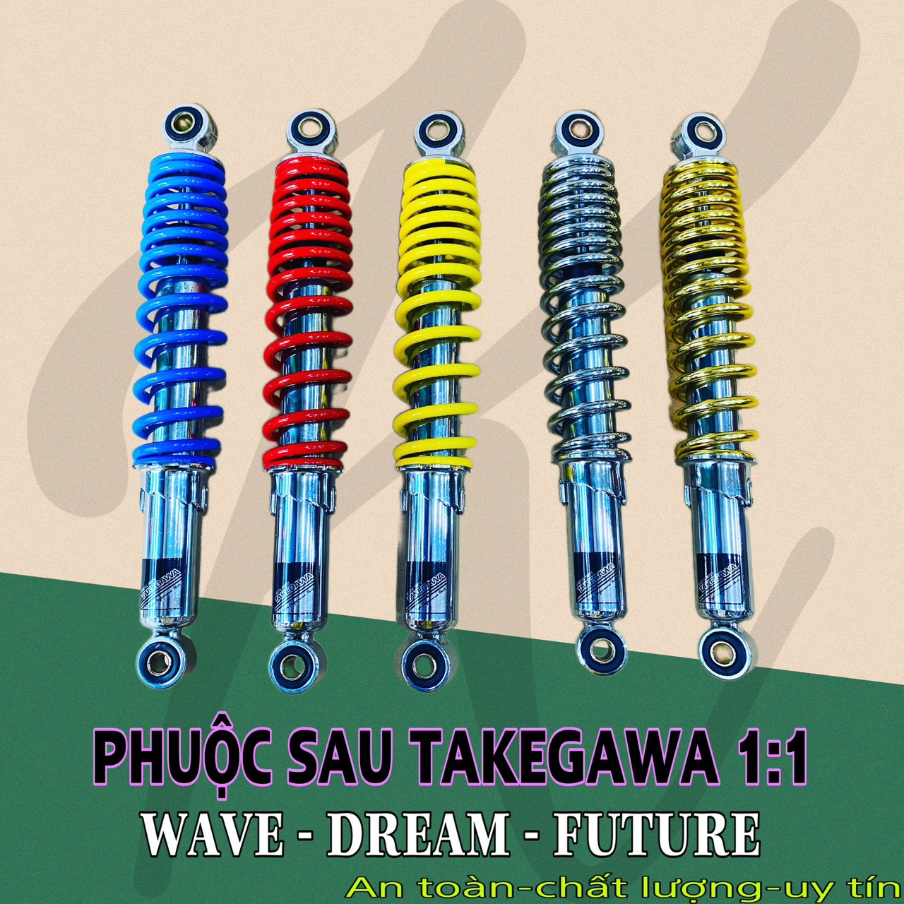 Phuộc sau TAKEGAWA xe wave, dream, future ...