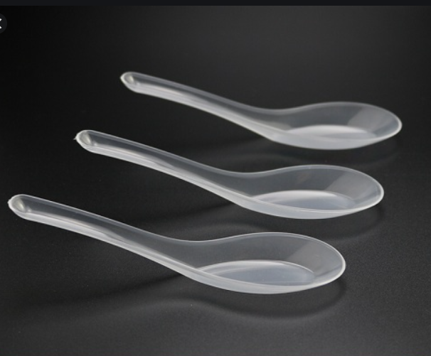 Thìa nhựa, không màu | Disposable plastic spoon (100pcs/package)