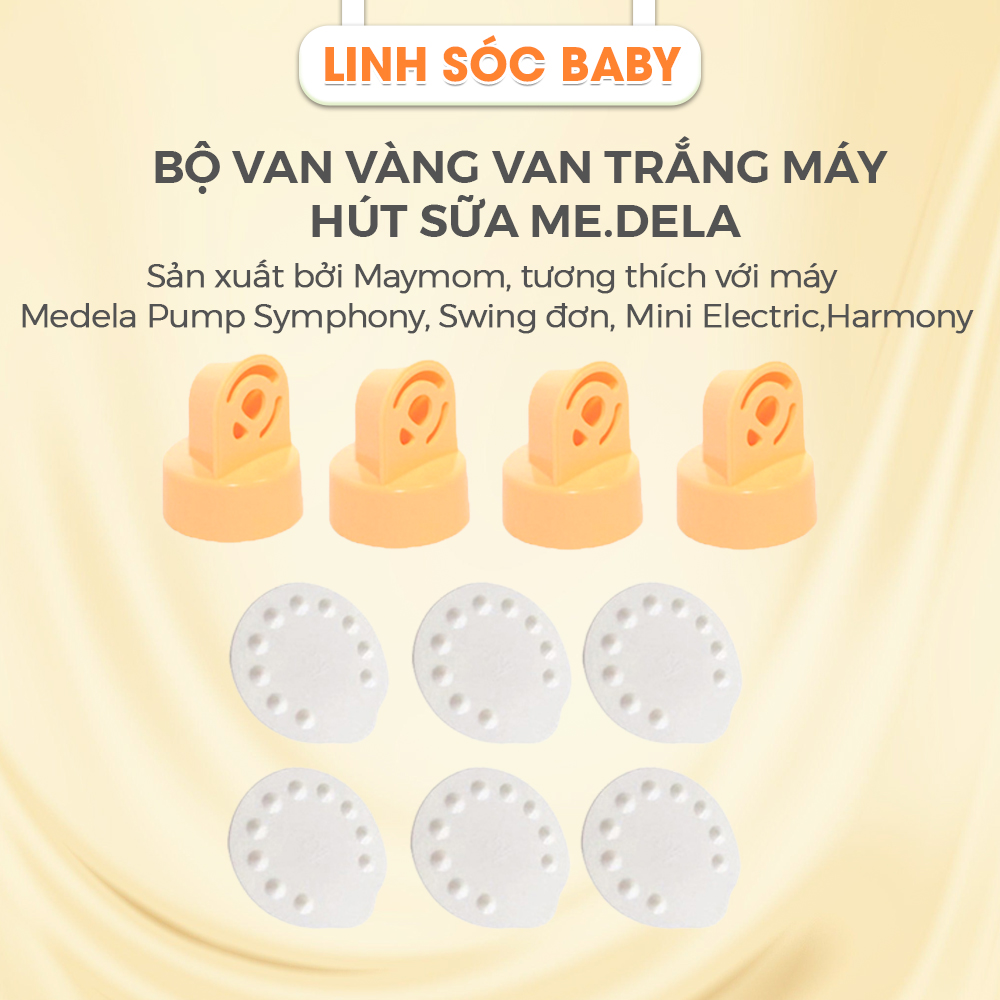 Van Máy hút sữa Maymom 4 van vàng 6 van trắng