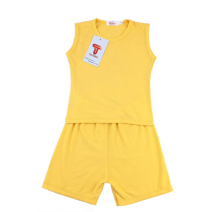 TANOSA KIDS Bộ ba lỗ màu trơn chất vải cotton siêu mát mềm mại an toàn cho bé từ 8-22kg – TANOSA >>> top1shop >>> lazada.vn