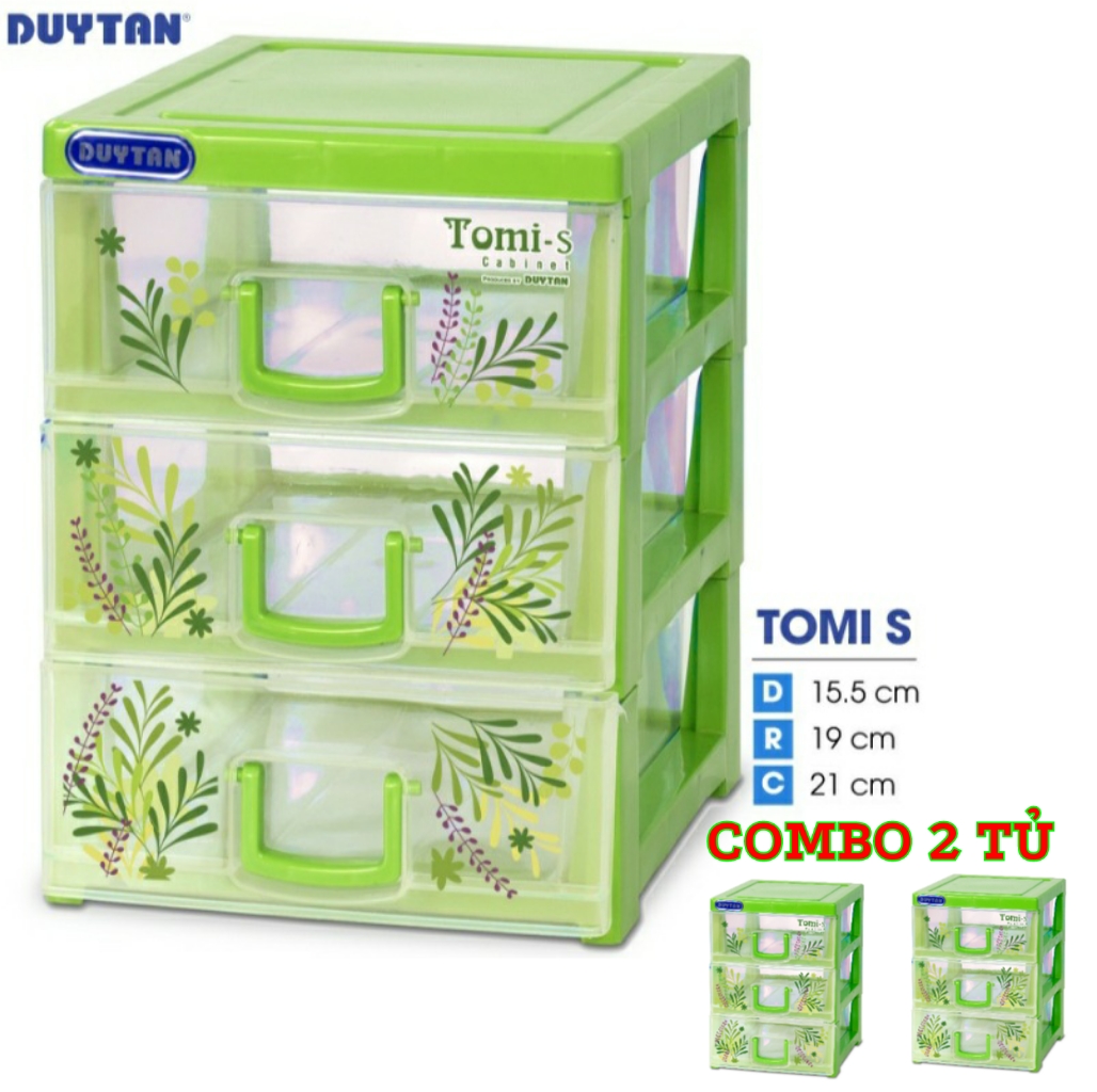 [HCM]COMBO 2 Tủ nhựa Duy Tân Tomi S  3 ngăn