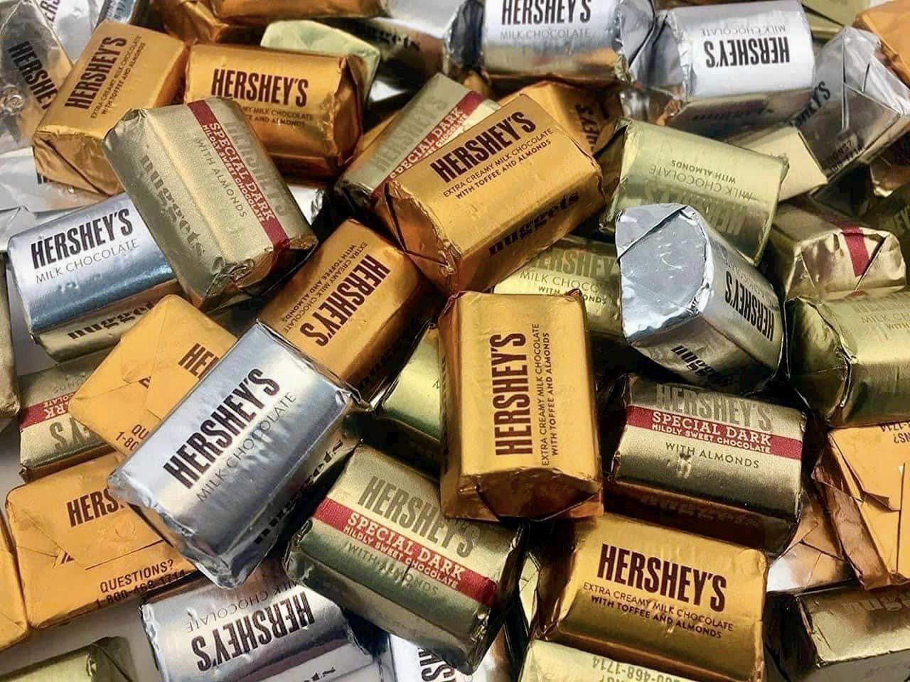 SOCOLA- CHOCOLATE HERSHEY’S HỖN HỢP 4 VỊ NUGGETS 1.47kg