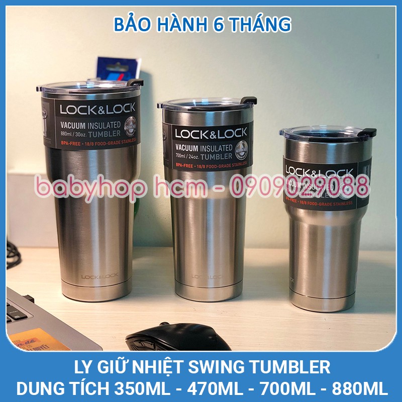 Ly Giữ Nhiệt Lock&Lock Swing Tumbler Lhc4136 Lhc4137 Lhc4138 Lhc4179 [350Ml - 470Ml - 700Ml - 880Ml]