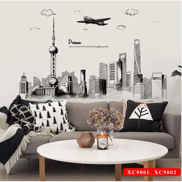 Wall sticker  xc9001- xc9002 Decals-Combination