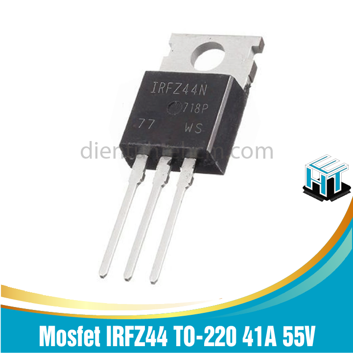Mosfet IRFZ44 TO-220 41A 55V Kênh N