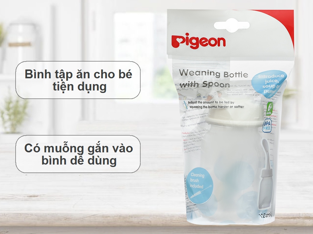 Bình tập ăn Pigeon 120ml