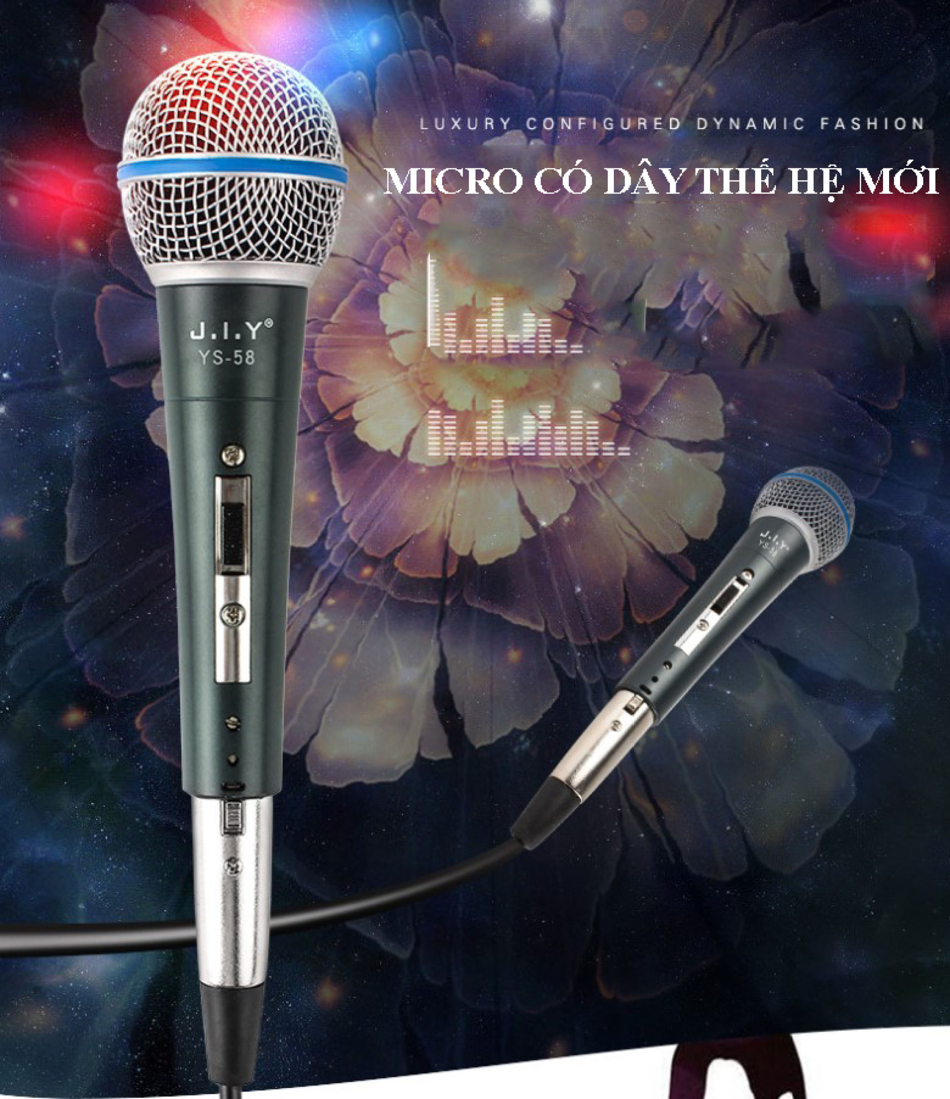 Micro Karaoke có dây chống hú, Micro có Shure YS-58