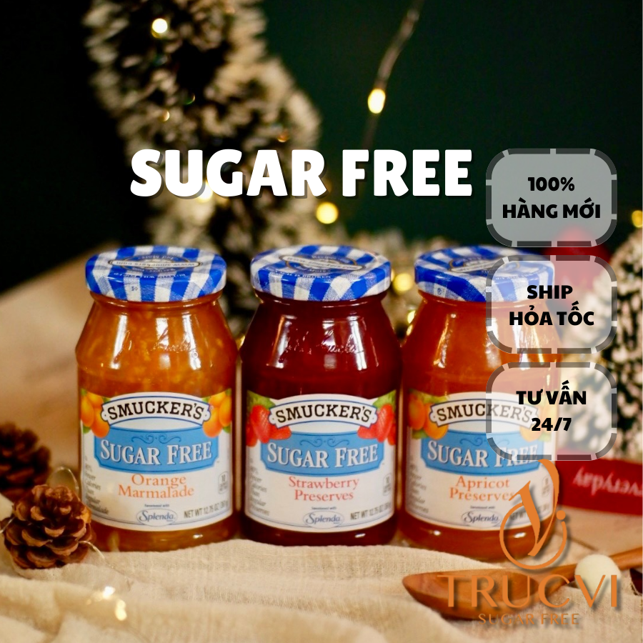 Mứt trái cây không đường Smuckers ( eat clean, diet, tiểu đường ,gymer )