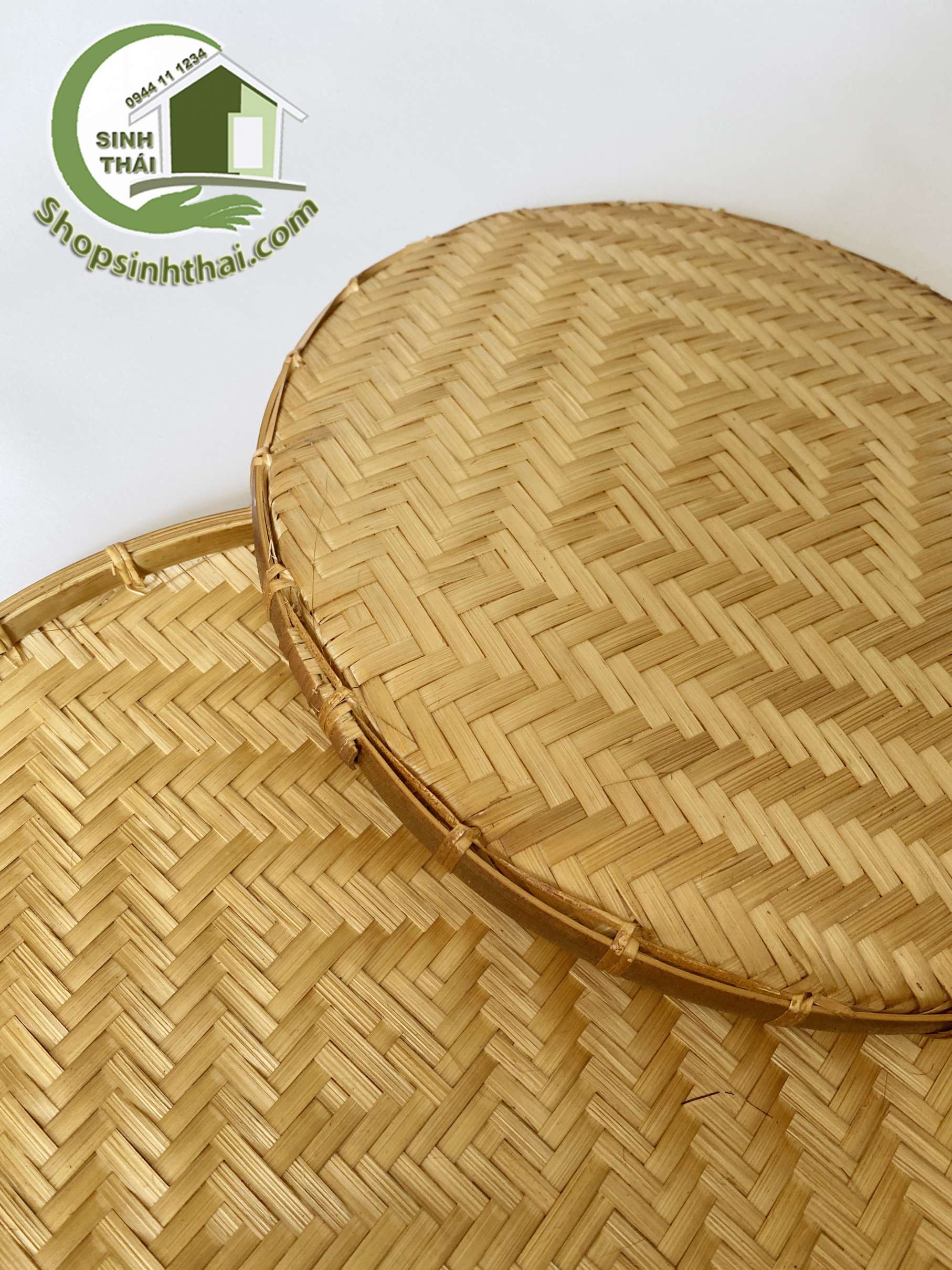 Mẹt tre đan thủ công - mâm tre đan dày - mẹt lớn 35cm