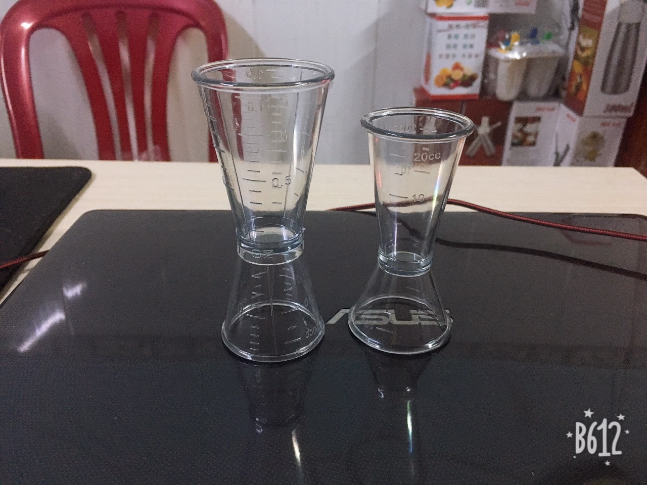Jigger ly đong  2 đầu 10/20 ml