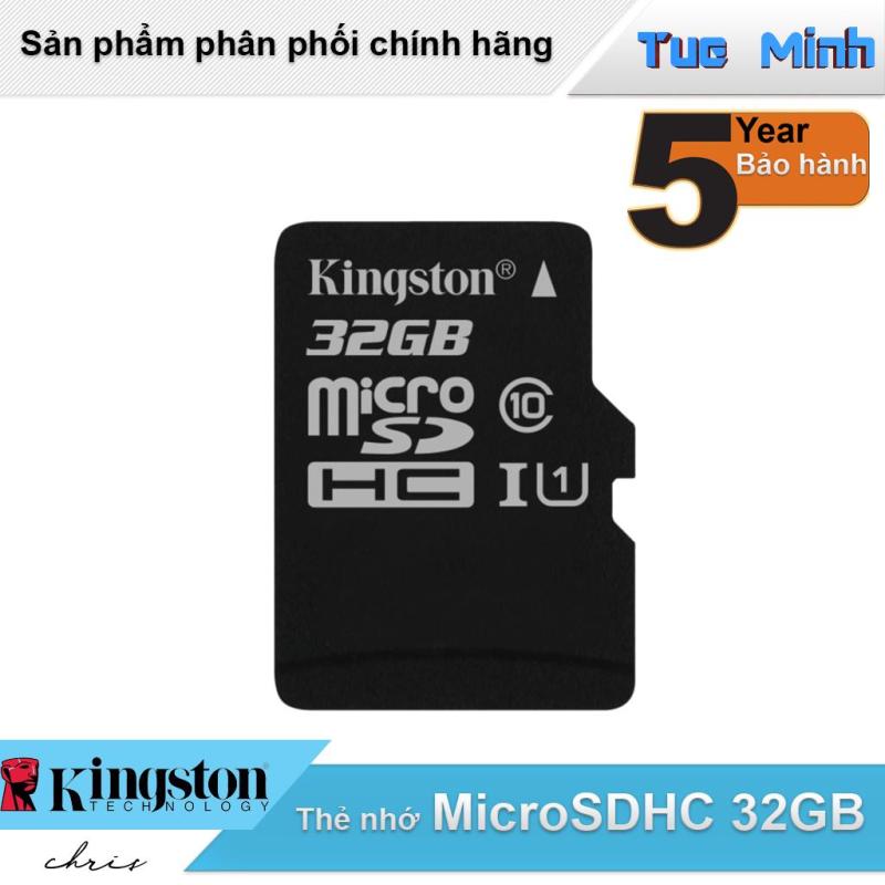 Thẻ nhớ MicroSDHC 32GB Kingston Class 10 USH-I 80MB/s - hàng FPT Synnex phân phối