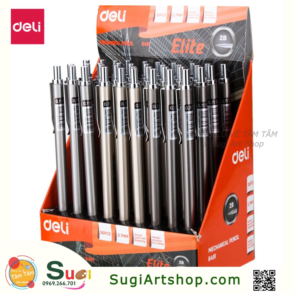 Bút chì kim 0.7mm deli - phù hợp với mọi mục đích về ghi chép, vẽ -e6491