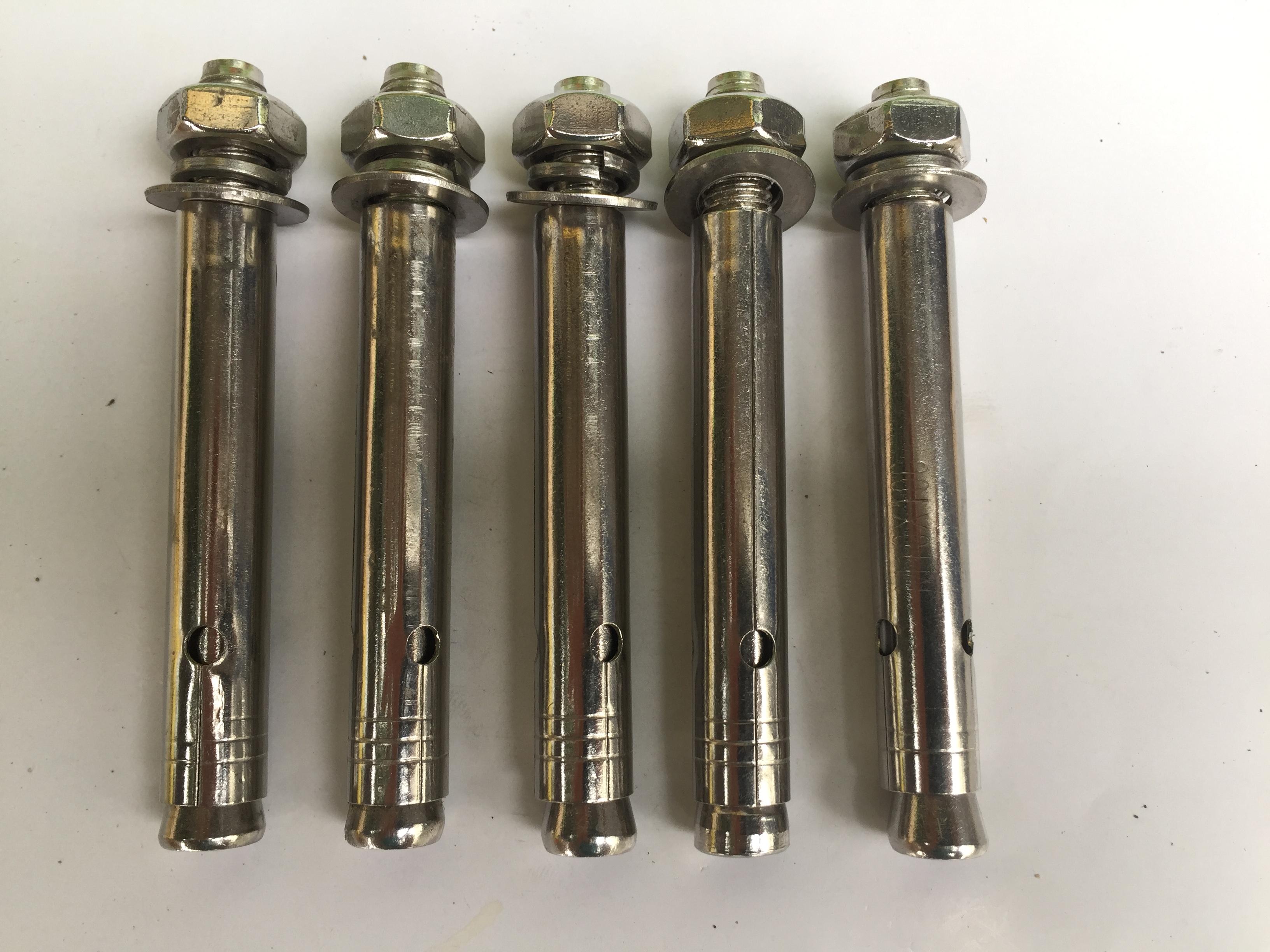 5 chiếc vít nở inox  phi 12 dài 10cm