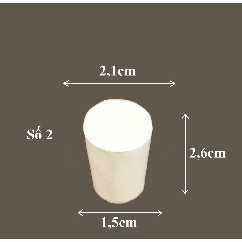 NÚT CAO SU 0 đến số 12 - DỤNG CỤ THÍ NGHIỆM