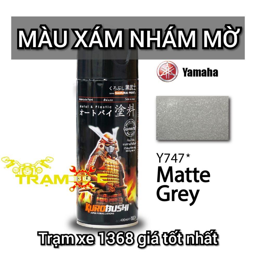 SƠN SAMURAI SƠN XỊT MÀU XÁM NHÁM MỜ Y747 - Trạm Xe 1368 dễ dàng sử dụng dành cho mọi dòng xe