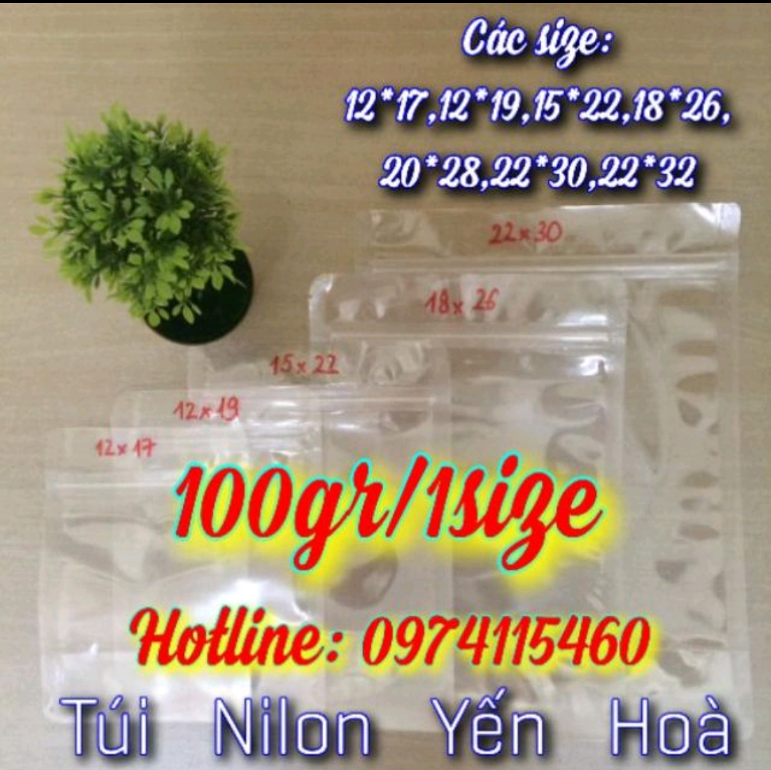 [HCM]100gr Túi zip đáy đứng 2 mặt trong (túi zipper đáy đứng hai mặt trong)