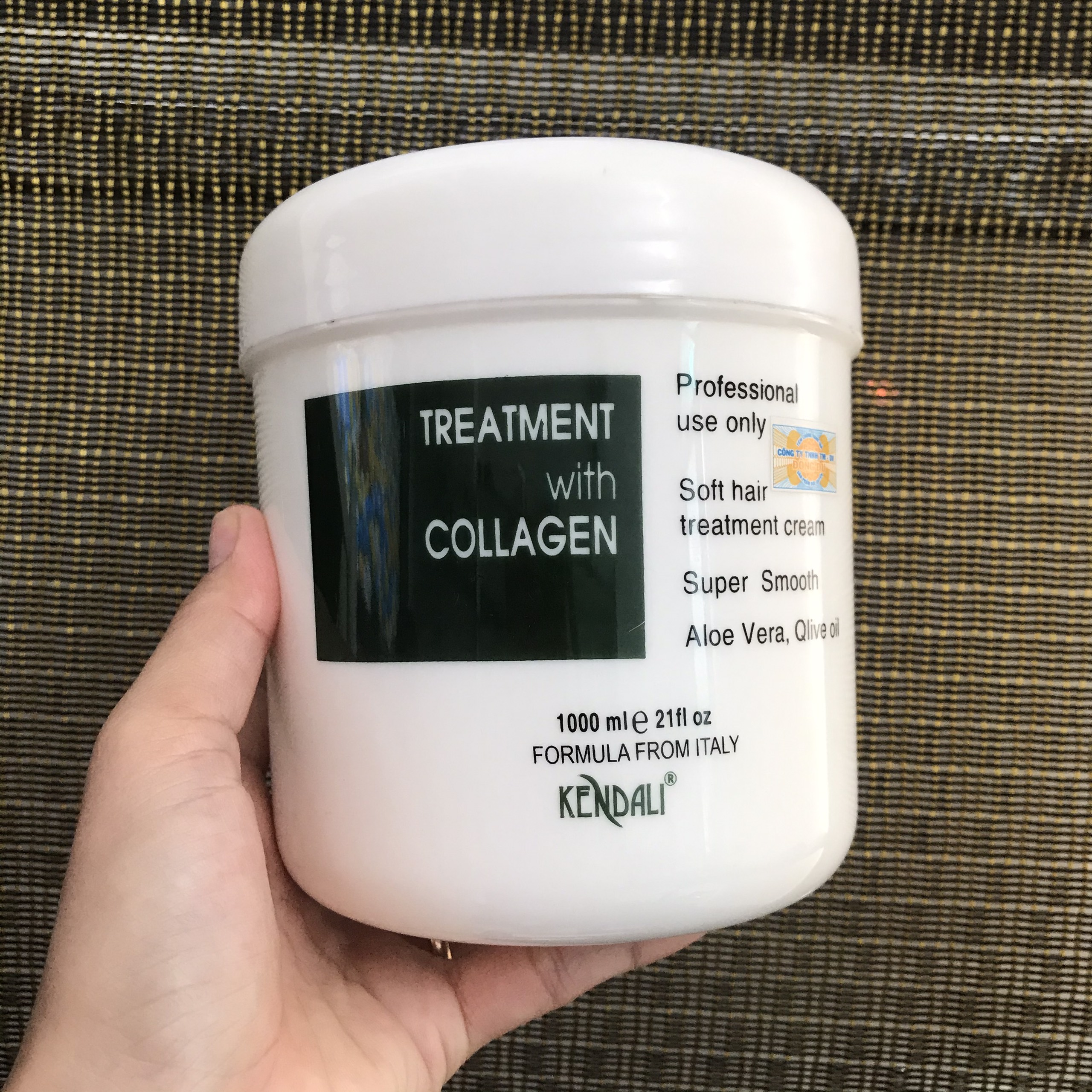 ✅ kem ủ tóc phục hồi collagen kendali 1000ml