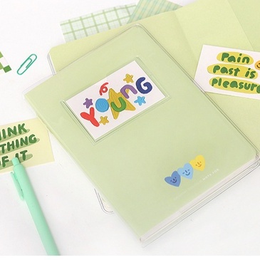 Sổ Note For Giấy Grid Vỏ bìa nhựa dẻo cute (160 trang)