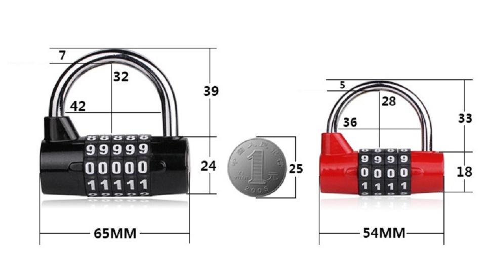 [HCM]Khóa chữ số 5 số chống trộm