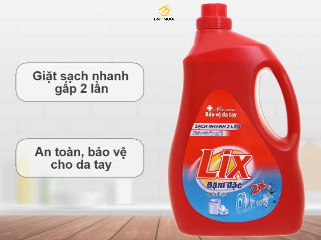 Nước giặt Lix chai 3.6 lít - CTY BÁT MUỘI