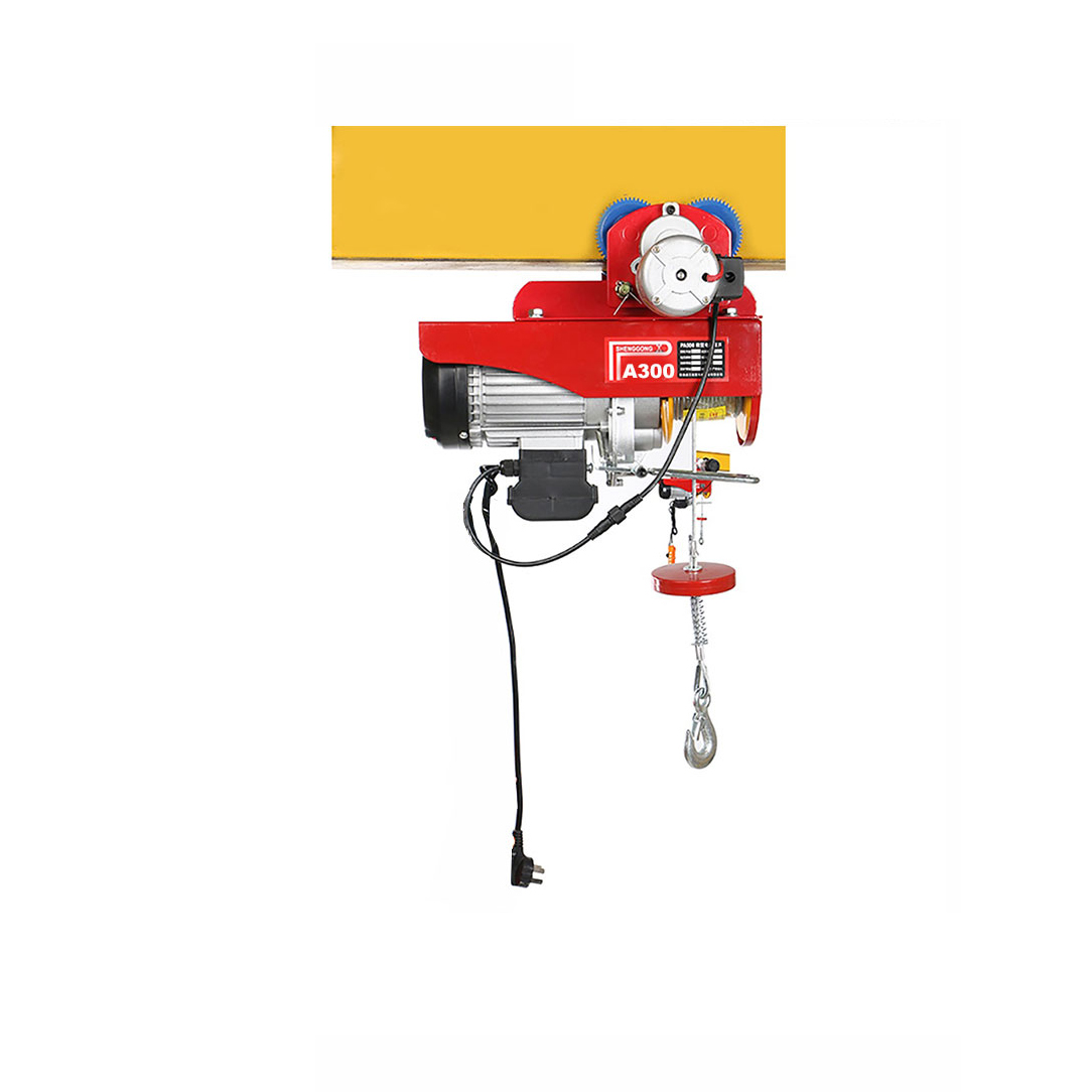 Bộ Tời Điện Kèm Rùa ABG PA300 (150/300kg) 20 Mét - Giúp Máy Tời Treo PA Nâng Hạ Vật Nặng Dễ Dàng Trong Nhà Xưởng Công Nghiệp Và Đời Sống Nâng Kéo Linh Hoạt Hiệu Quả Cao (Giao Màu Ngẫu Nhiên)