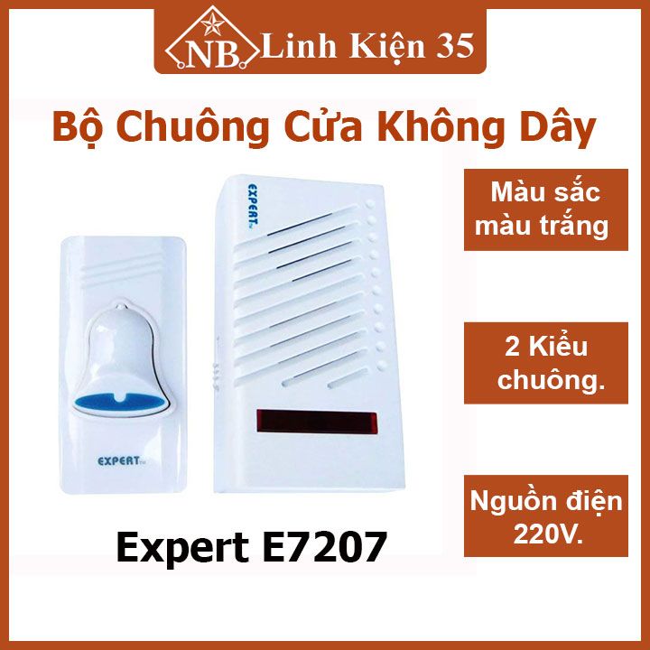 Bộ chuông cửa không dây Expert E7207