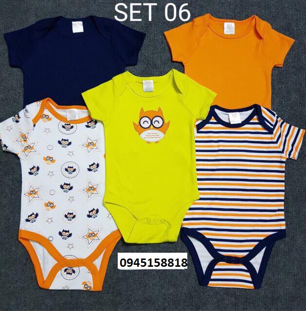 Set 5 body chip cho bé từ 5-8kg