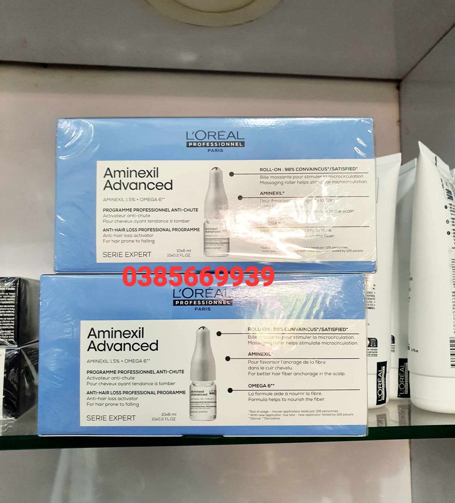 Loreal Aminexil Control hair growth and hair loss essence 6ml x 10