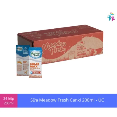 [HCM]Thùng 24 hộp Sữa Tiệt Trùng Meadow Fresh Canxi 200ml