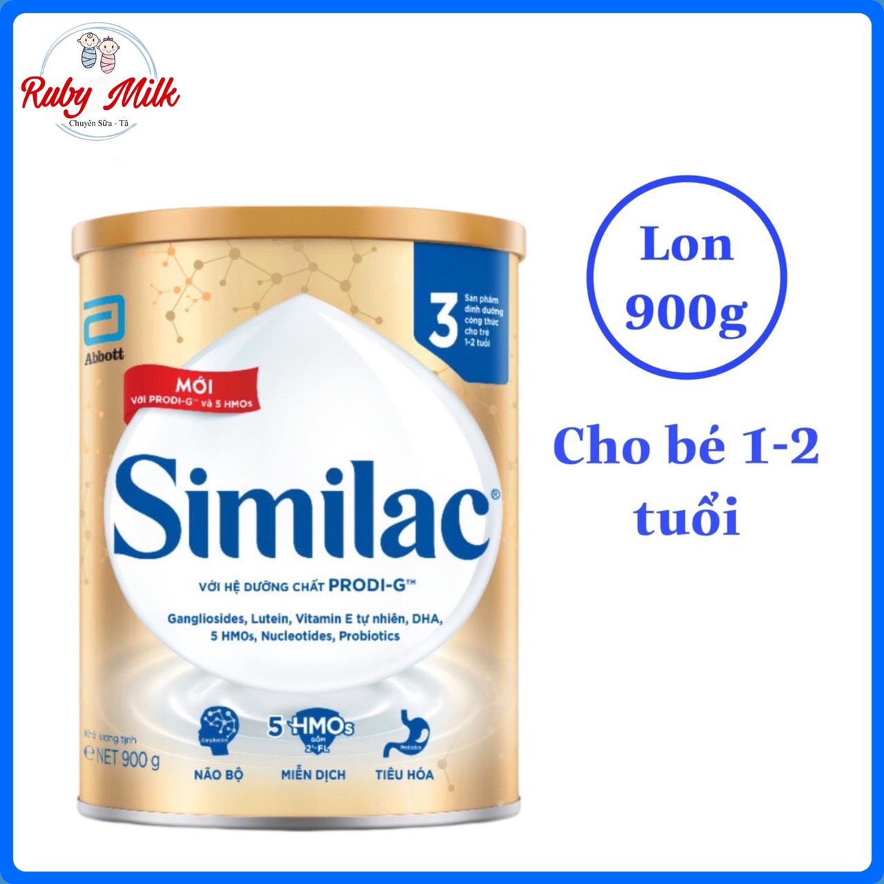 [Date 2.2025] Sữa Similac 5G số 3 lon Lon 900g (Cho bé 1-2 tuổi)