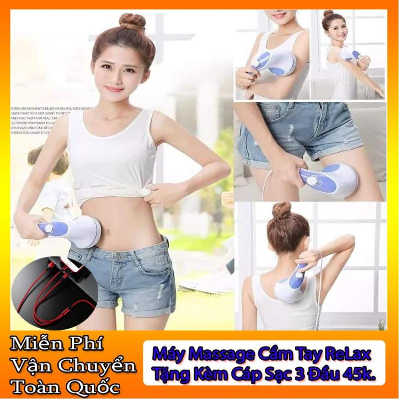 Massage Cầm Tay Relax-Mát Xa Đánh Tan Mỡ Bụng - Máy Massage cầm tay Cao cấp - Giúp thư giãn và thon gọn cơ thể.