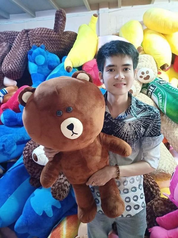 GẤU BÔNG BROWN KHỔ VẢI 1M CAO 80CM